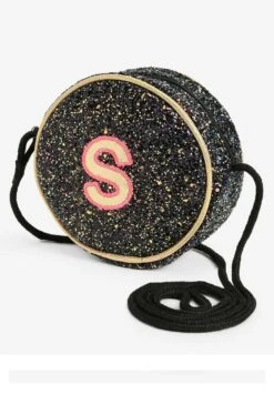 Next Initial Glitter - Schoudertas - Black S -Tassen Promotie Winkel 0707fe37b0764710a5db981f660060b3