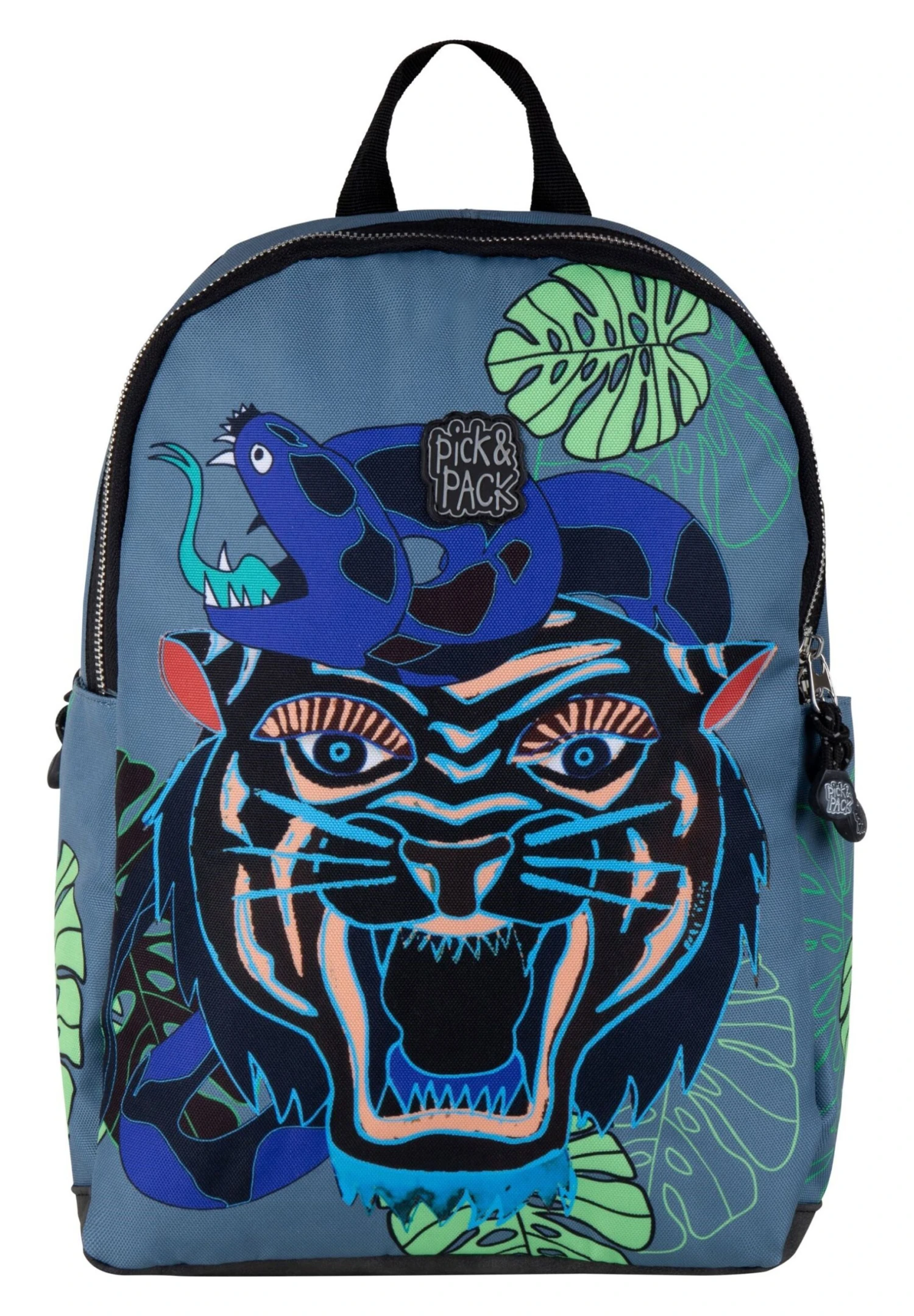 Pick & PACK Dangerous Cat - Rugzak - Jeans Blue 1 Pick & PACK Dangerous Cat - Rugzak - Jeans Blue