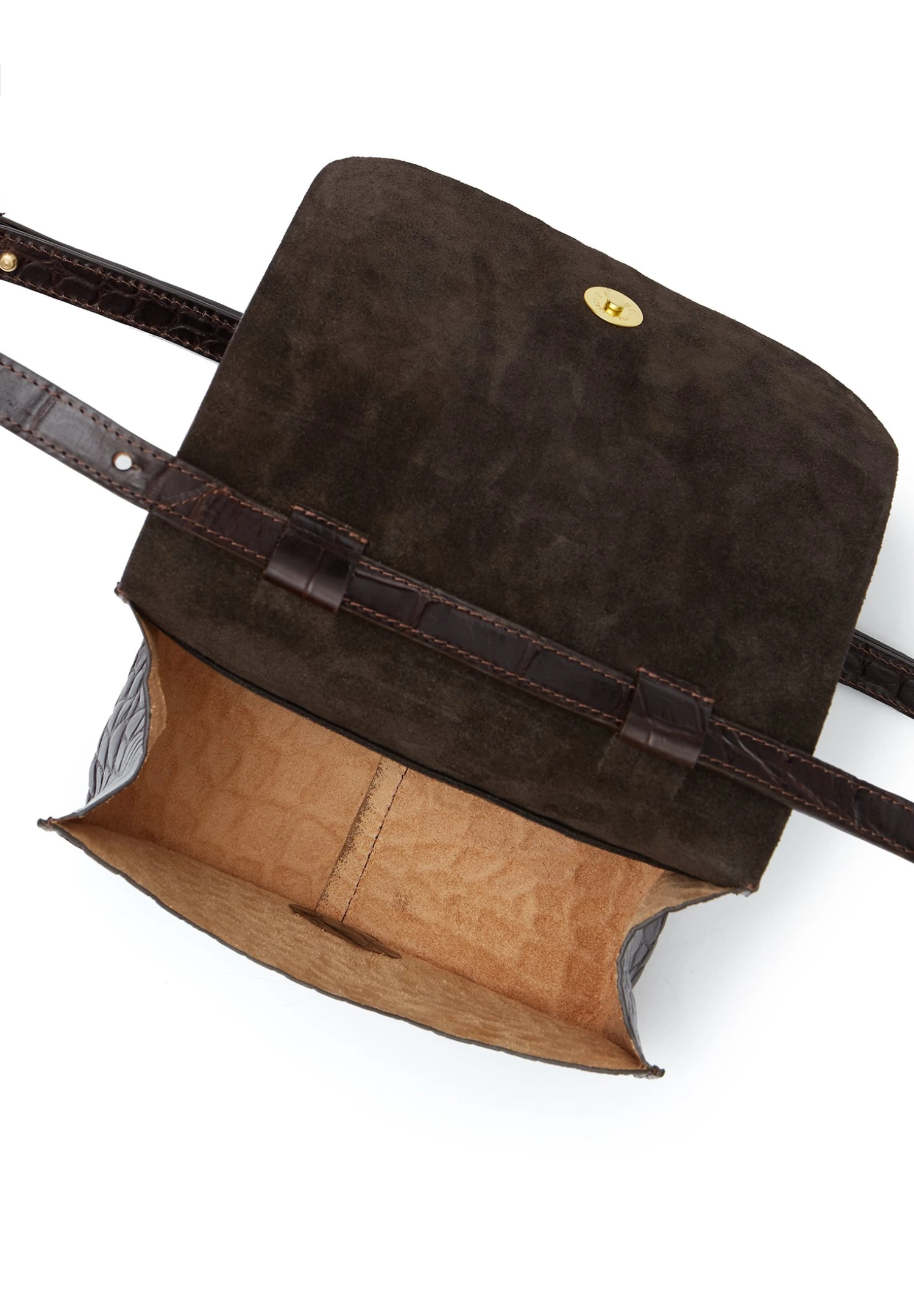 Pitzi - Schoudertas - Brown Croco 3 Pitzi - Schoudertas - Brown Croco - Afbeelding 3