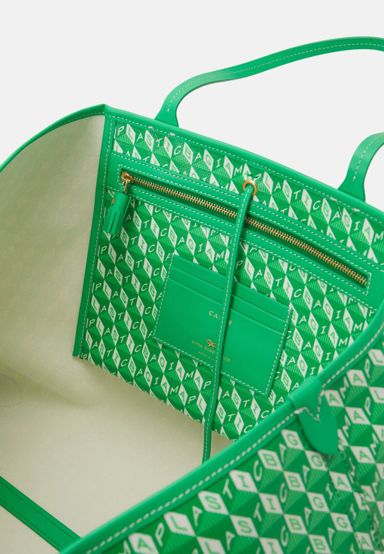 Anya Hindmarch Tote Motif- Shopper - Aloe Vera 3 Anya Hindmarch Tote Motif- Shopper - Aloe Vera - Afbeelding 3