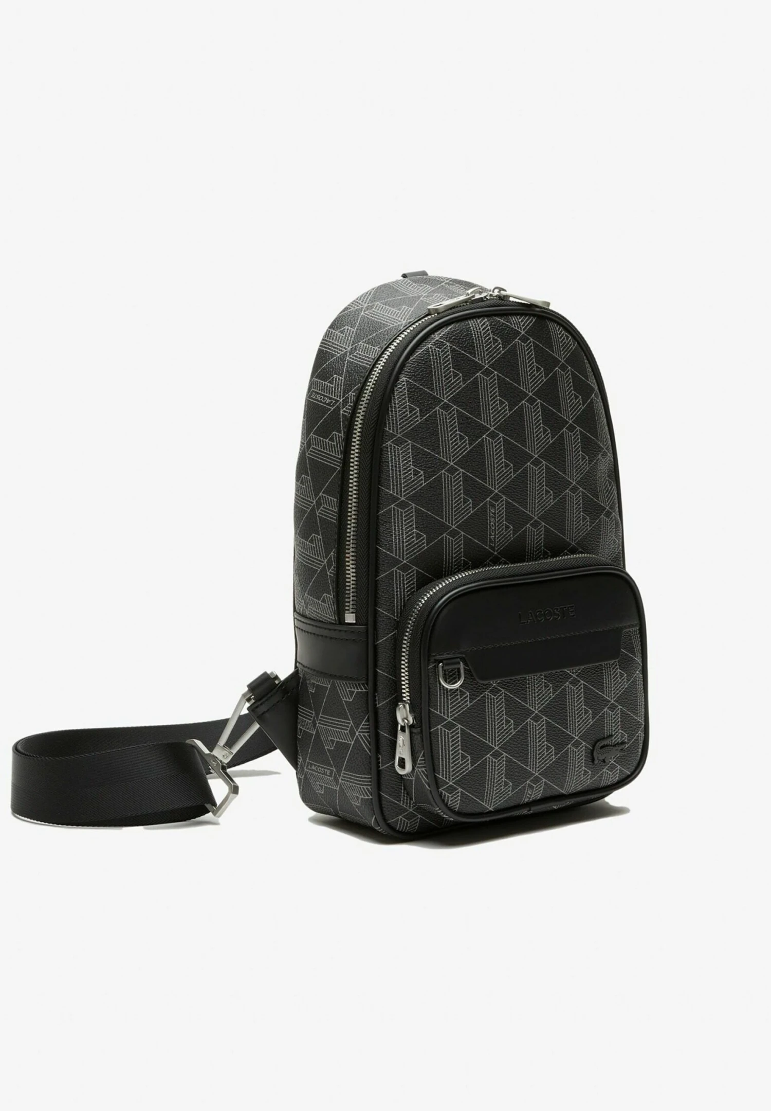 Lacoste Schoudertas - Monogram Noir Gris 4 Lacoste Schoudertas - Monogram Noir Gris - Afbeelding 4