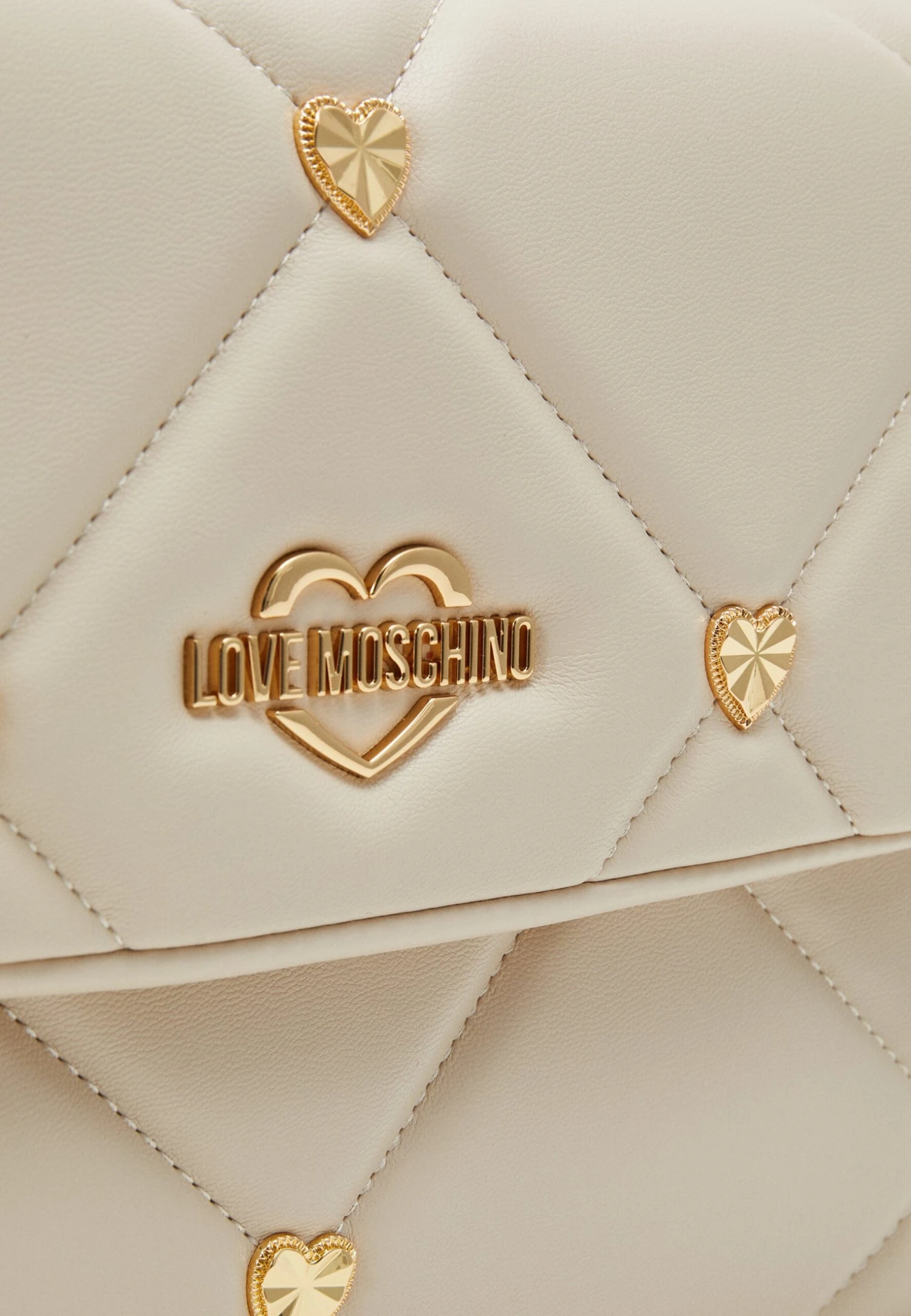 LOVE MOSCHINO Jewel Heart Shoulder Bag - Toilettas - Avorio 4 LOVE MOSCHINO Jewel Heart Shoulder Bag - Toilettas - Avorio - Afbeelding 4
